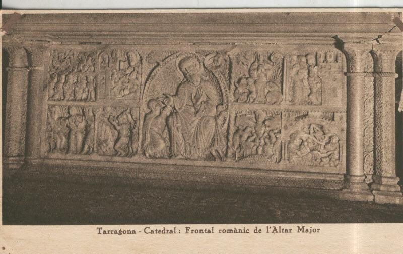 Postal 010137: Tarragona: frontal romanico del altar mayor de la catedral