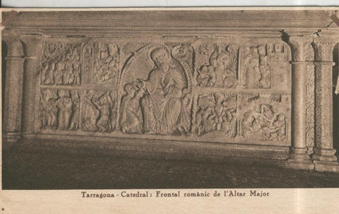 Postal 010137: Tarragona: frontal romanico del altar mayor de la catedral