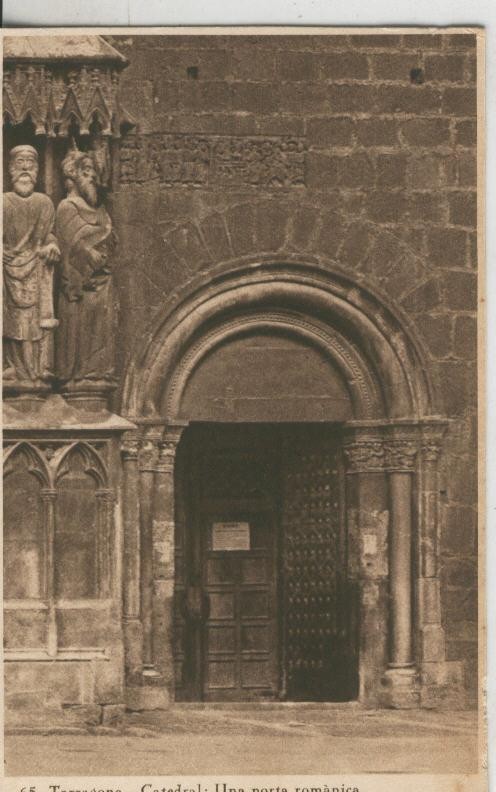 Postal 010170: Tarragona: puerta romanica de la catedral