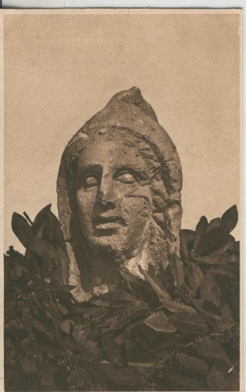 Postal 010172: Tarragona: cabeza estatua de la necropolis