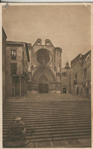 Postal 010173: Tarragona: fachada y plaza de la catedral