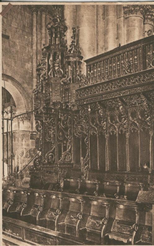 Postal 010176: Tarragona: detall del Chor de la catedral