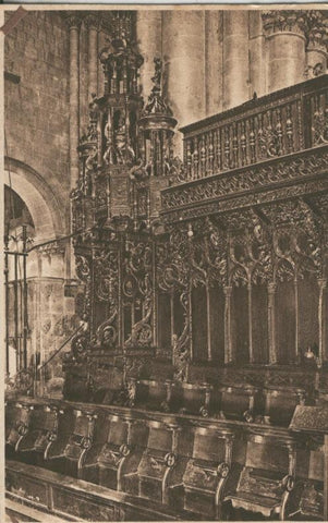 Postal 010176: Tarragona: detall del Chor de la catedral