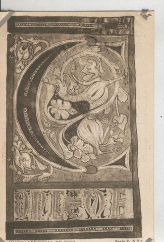 Postal 010194: Vich: museo episcopal: plana de un missal
