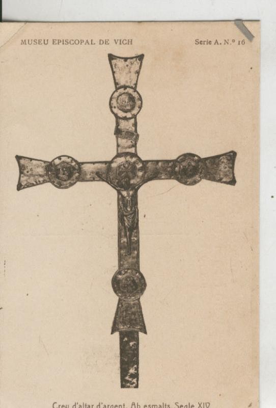 Postal 010197: Vich: museo episcopal: creu altar argent