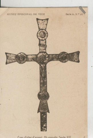 Postal 010197: Vich: museo episcopal: creu altar argent