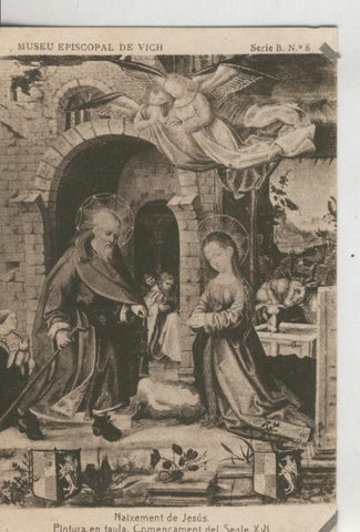 Postal 010207: Vich: museo episcopal: naixement de Jesus