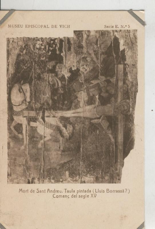 Postal 010209: Vich: museo episcopal: mort de Sant Andreu