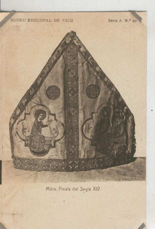 Postal 010217: Vich: museo episcopal: Mitra
