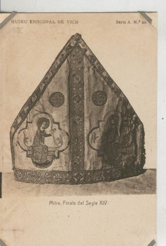 Postal 010217: Vich: museo episcopal: Mitra
