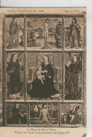 Postal 010224: Vich: museo episcopal: La mare de Deu Sants
