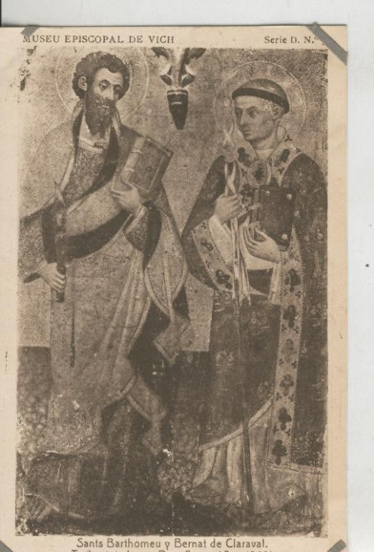 Postal 010231: Vich: museo episcopal: San Bartolome y Bernat de Claraval