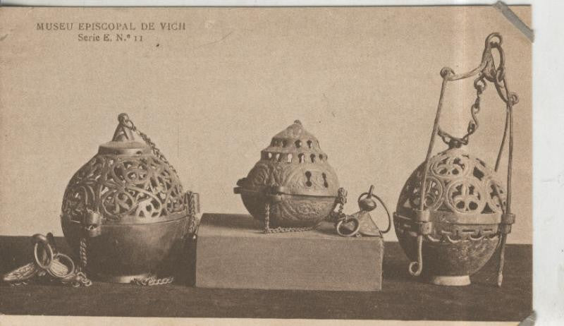 Postal 010244: Vich: museo episcopal: Incensers