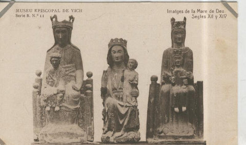 Postal 010251: Vich: museo episcopal: Imatges de La Mare de Deu