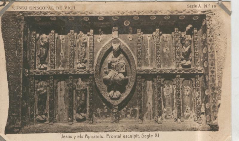 Postal 010252: Vich: museo episcopal: Jesus y els Apostols