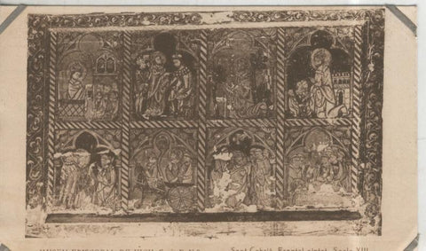 Postal 010256: Vich: museo episcopal: Sant Cebria, Frontal pintat
