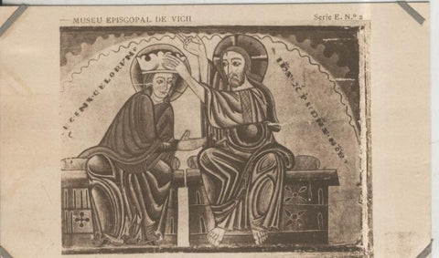 Postal 010257: Vich: museo episcopal: Coronacio de Maria, Frontal pintat