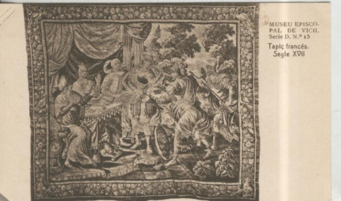 Postal 010258: Vich: museo episcopal: Tapic frances