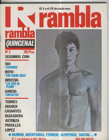 Rambla Quincenal numero 3: Casanova-contactos