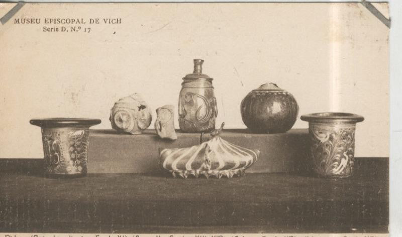 Postal 010265: Vich: museo episcopal: Vidres