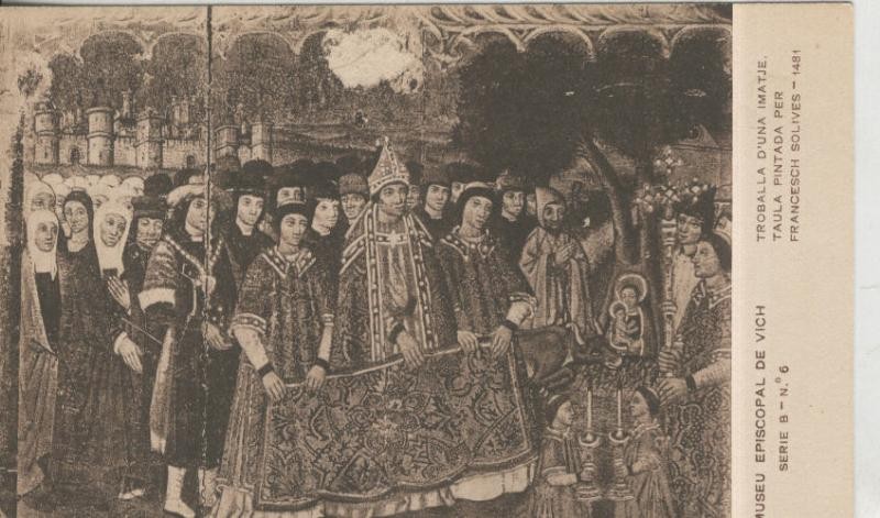 Postal 010267: Vich: museo episcopal: Tauala pintada per Francesch Solives