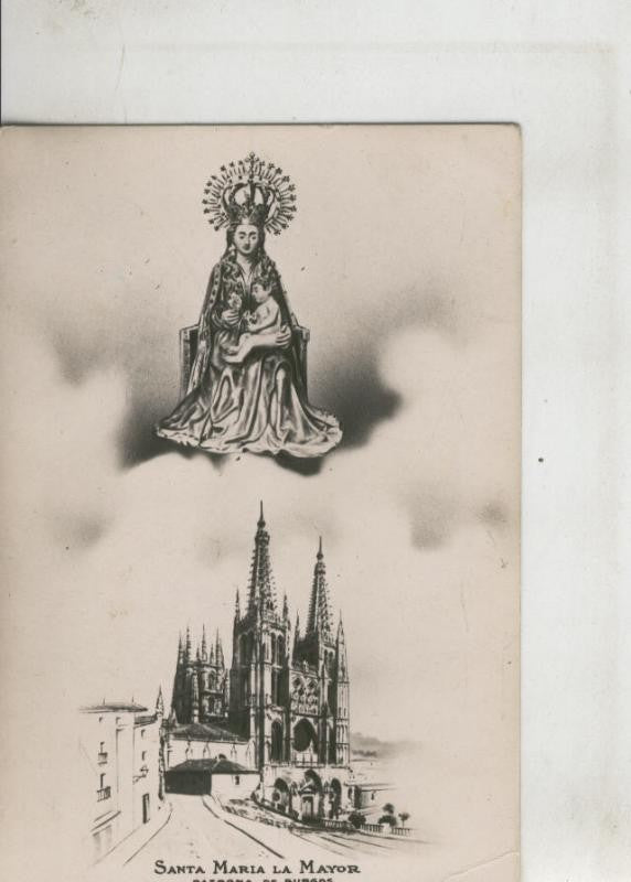 Postal 010287: Virgen Santa Maria La mayhor, patrona de Burgos