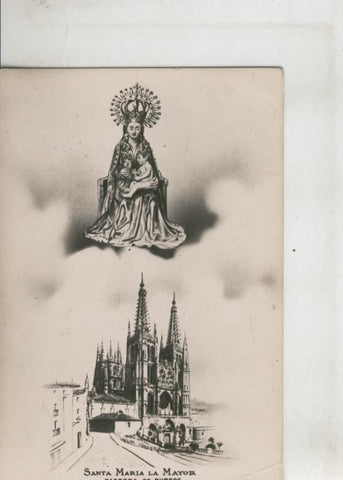 Postal 010287: Virgen Santa Maria La mayhor, patrona de Burgos