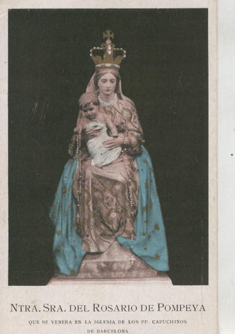 Postal 010321: Virgen Ntra Sra del Rosario de Pompeya, Barcelona