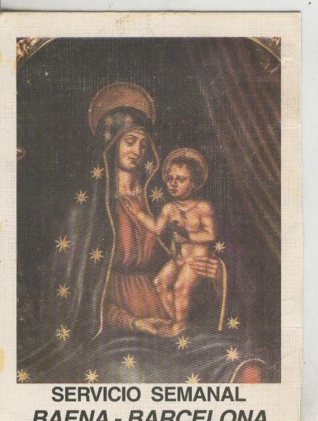 Postal 010329: Virgen con el niño