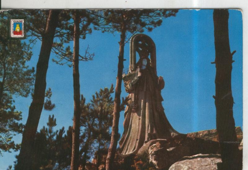 Postal 010333: La Virgen de la Roca en Bayona , Pontevedra