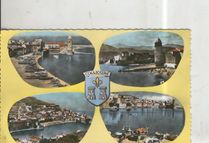 Postal 010338: Vistas varias de Collioure, Francia