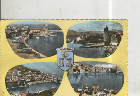 Postal 010338: Vistas varias de Collioure, Francia