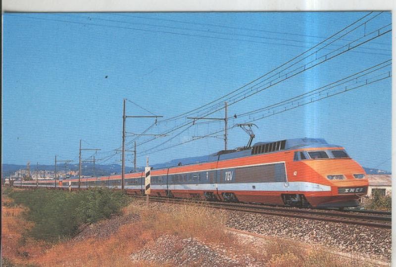 Postal Tren numero 0153:  SNCF Tren TGV rama 42