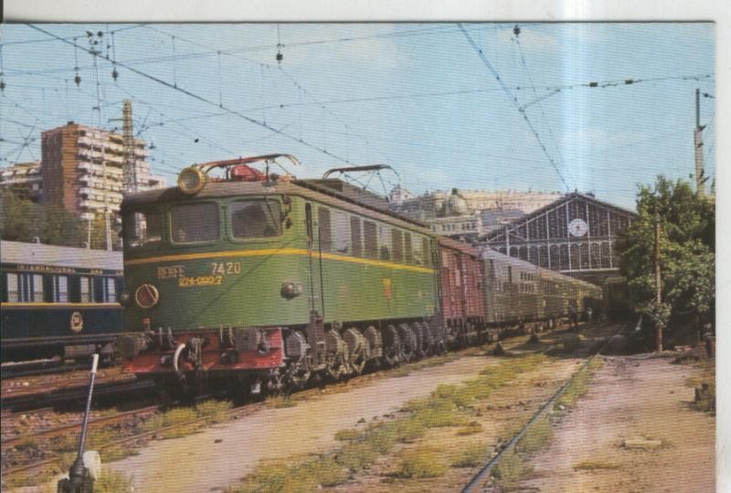 Postal Tren numero 0157: Locomotora electrica serie 7401/24