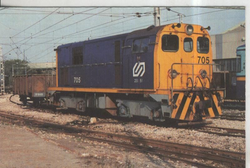 Postal Tren numero 0160: Locomotora diesel electrica 705
