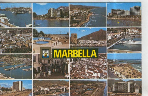 Postal 010347: Vistas varias de Marbella, Malaga