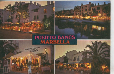 Postal 010369: Vistas diversas de Puerto Banus de Marbella, Malaga