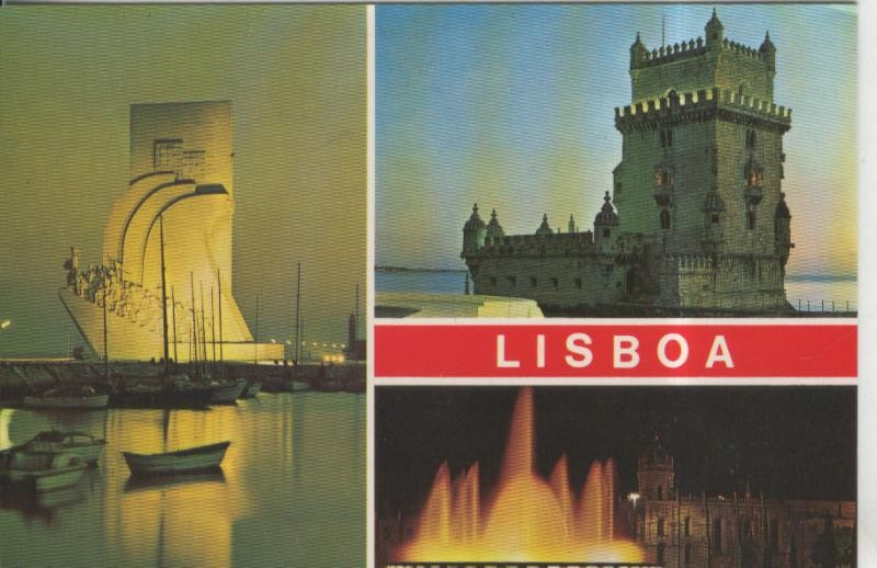 Postal 010375: Vistas varias de Lisboa, Portugal