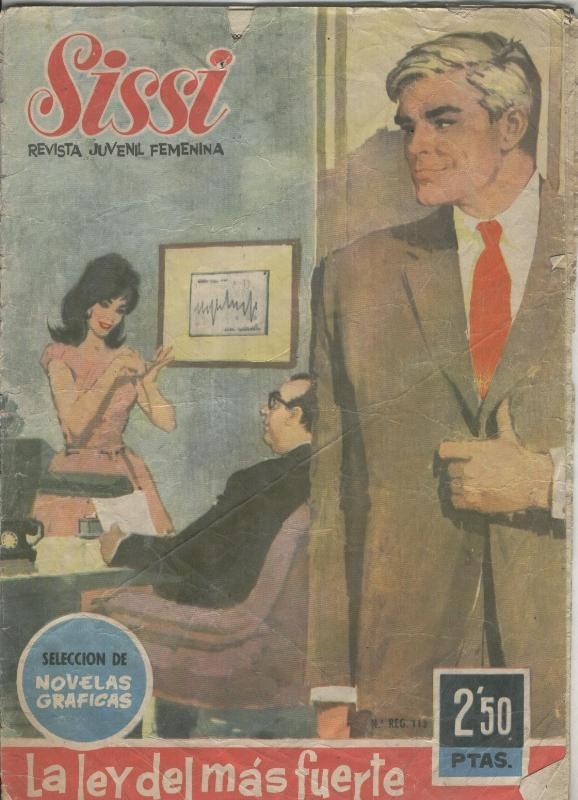 Sissi revista juvenil femenina numero 128: trasera foto artista Stuart Whitman