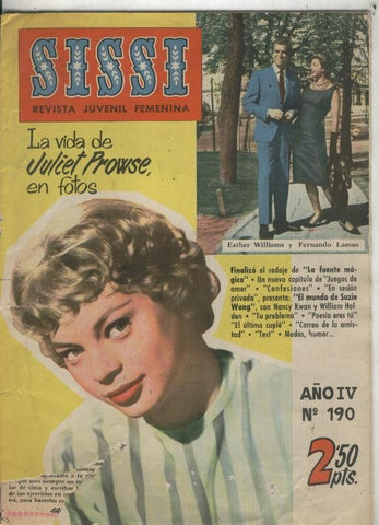 Sissi revista juvenil femenina numero 190: roto cubierta segun imagen