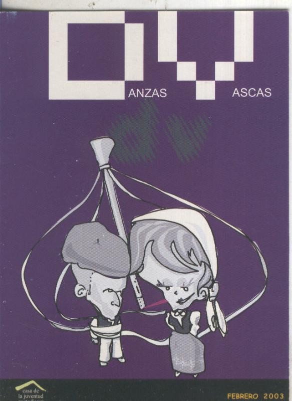 Postal 005821 : Publicitaria programacion febrero 2003, casa juventud, pamplona