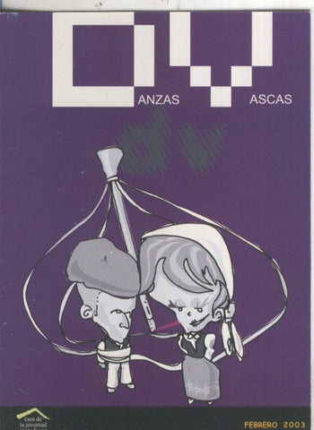 Postal 005821 : Publicitaria programacion febrero 2003, casa juventud, pamplona