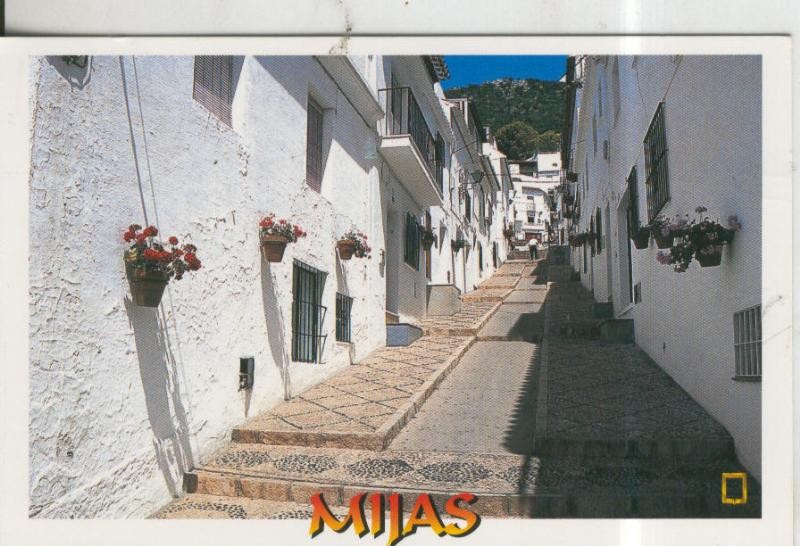 Postal 010420: Calle tipica de Mijas en Malaga