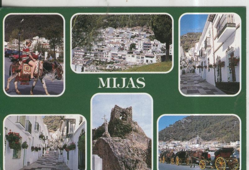 Postal 010424: Vistas diversas de Mijas en Malaga