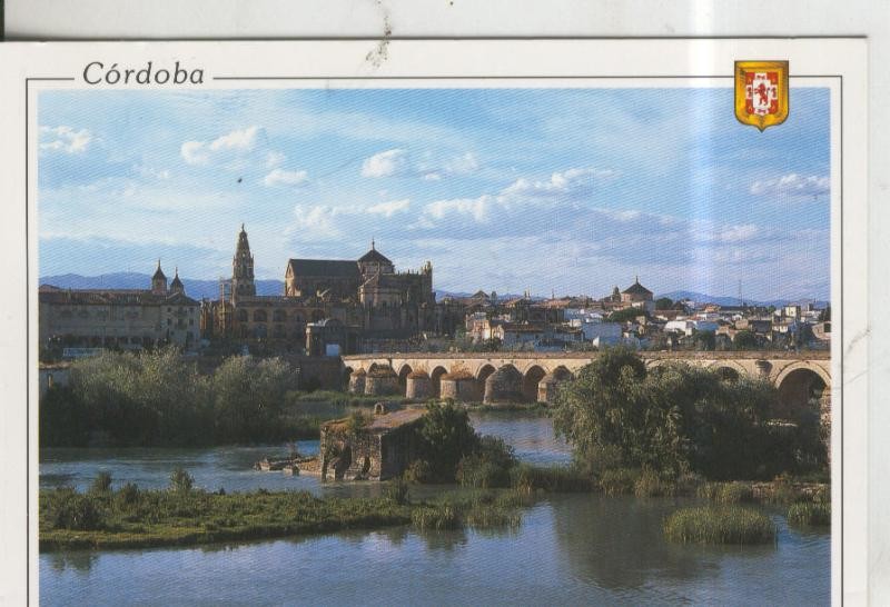 Postal 010432: Vista panoramica, puente romano y mezquita, catedra al fondo de Cordoba
