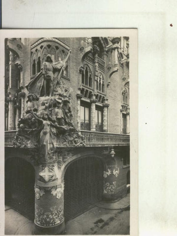 Postal 010435: Escultura del Palacio de la Musica de Barcelona