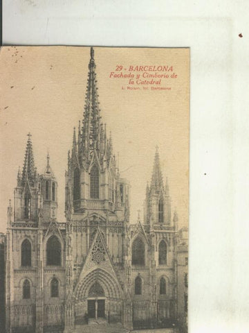 Postal 010437: Catedral de Barcelona
