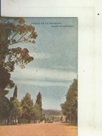 Postal 010459: Paseo de la entrada del Parque de Montjuich de Barcelona