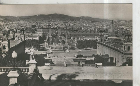Postal 010486: Avenida de la Exposicion en Montjuich en Barcelona
