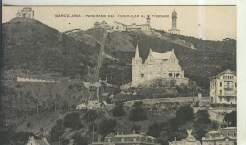 Postal 010525: Vista general del Tibidabo de Barcelona  